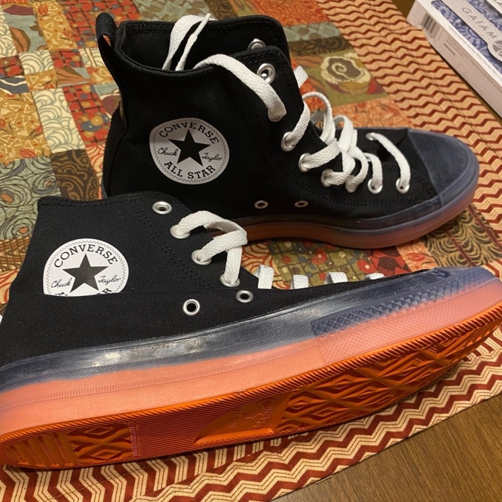 Converse Unisex Chuck Taylor All Star CX EXPll, M/8.5 W/10.5, Blk/Org/Clr HiTops